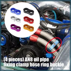 Char Bộ 4 Kẹp Dầu AN8 Có Lỗ Gắn Đôi Vòi Giữ Dễ Dàng Sử Dụng Cho Các Ứng Dụng Ô Tô An Toàn