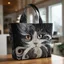 Túi Tote In Hình Nữ GUSTAVA, Túi Xách Du Lịch Họa Tiết In 2D Nhẹ, Vải Thời Trang Hợp Thời Trang Vintage Dung Tích Lớn Túi Đeo Vai Sang Trọng Nữ Cô Gái