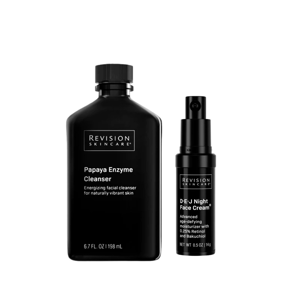 Combo Kem Dưỡng Trẻ Hóa REVISION SKINCARE D·E·J Night Face Cream 14g Và Sữa Rửa Mặt Sạch Sâu 198ML