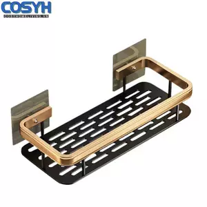 <cosyh>Chic Bathroom Shelf Rack for Shampoo and Makeup Organize Your Bathroom with Ease