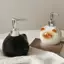 Nhíp Gốm Xiêm Mèo Nước Rửa Tay Chai Báo Chí Dầu Gội Vệ Sinh Sữa Tắm Miếng Dán Bình Đựng Xà Phòng Chất Lỏng VN