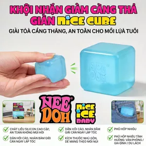 NeeDoh Nice Cube, đồ chơi bóp phục hồi hình vuông, độ bền vượt trội, mọi lứa tuổi, đồ chơi cảm giác Quà 1/6 đồ chơi