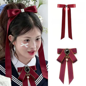 Mới Nơ Từ Tính Kẹp Tóc Có Thể Tháo Rời Kẹp Tóc Nơ Đồng Nhất Nơ Bộ Dây Buộc