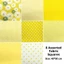 CATMALLER88 8 Gói Vải Cotton, Để May Vá Vá Quần Áo DIY Thủ Công Vải PreCut, Đồ May Hoa Vàng