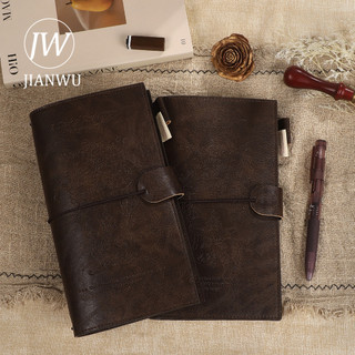 JIANWU Antique Garden Series Vintage Da Tạp Chí Du Lịch Chất Liệu Phong Cảnh Notebook tudent Tiếp Liệu Văn Phòng Phẩm