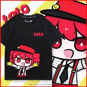 YB1 Kasane TETO Hatsune Miku Áo thun mùa hè Anime tay ngắn Áo BY1