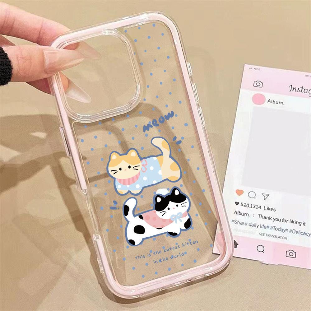 Wave Point Puss cho trường hợp iPhone 17promax 161514plus 3 trong 1 bezel 131211pro
