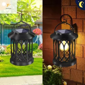 PPY Ngoài Trời Sân Vườn Cảnh Quan Đèn Chống Thấm Nước Năng Lượng Mặt Trời Ngọn Lửa Treo Đèn Cho Sân Đường Lối Chiếu Sáng Trang Trí Enduri