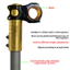 28.6mm Đầu Nĩa Ống Nâng Thân Nhôm 65mm Có Thể Điều Chỉnh Chiều Cao Cho MTB Steerer