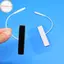 Tấm điện cực Hodou cho hàng chục máy 2 chiếc 1,2x6,5cm Tự dính có thể tái sử dụng cho vật lý và Massage phiên dài Sử dụng VN