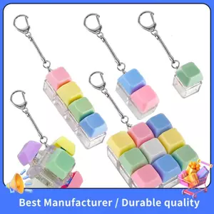 Im Lặng Clicking Fidget Toy-Keyboard dành cho người lớn, Di Động Cảm Giác Lo Âu Giảm Căng Thẳng Móc Khóa