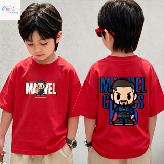 COD✅(Hồ Chí Minh)🚚 Áo thun bé trai in Doctor Strange Marvel, cotton mềm, thoáng khí.