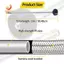 RV cho Bộ điều chỉnh hai tầng Ống propan 1 / 4 NPT, Đầu nối đuôi lợn bằng thép không gỉ 15 Inch- 2 gói