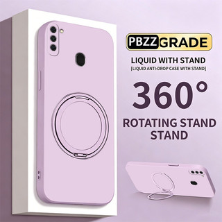 Ốp Lưng PBZZ Cho SAMSUNG a11 Vỏ Điện Thoại Vỏ Mềm Silicon Chống Sốc Thiết Kế Mới Thẩm Mỹ Có Giá Đỡ 360° Tím dễ thương cho bé gái YTYZJ1
