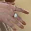 AqToCna Vintage Men Dầu Mở Nhẫn Vàng Cổ Vũ Nhẫn Ngón Tay Phụ Kiện Thời Trang Món Quà Trang Sức AqToCna