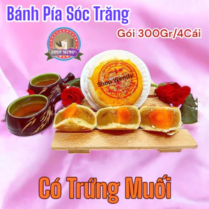 Bánh Pía Đậu Xanh Sầu Riêng Có Trứng Muối - 300g (4 cái)[đồ ăn vặt]