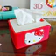 Hầu hết lời khen ngợi Hello Kitty Năm mới Hộp đựng khăn giấy lễ hội chấm bi Hello Kitty Sanrio Hộp giấy để bàn