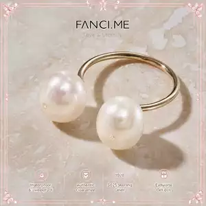FANCIME LUNA PEARL & DIAMOND RING
