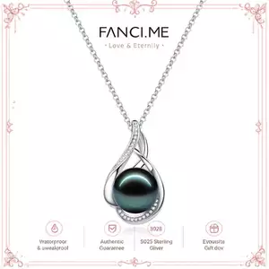FANCIME "Vahine Charming" Vòng cổ bạc ngọc trai Tahitian
