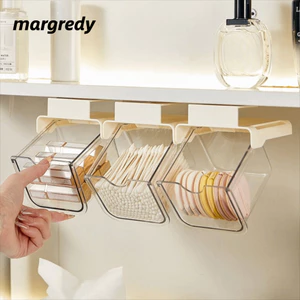 Ngăn kéo lưu trữ kéo ra MARGREDY, Dụng cụ sắp xếp son môi dạng bông trượt dưới ống hút, Bàn hộp đựng trong suốt tiết kiệm không gian không khoan