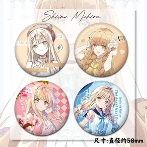 The Angel Next Door spoilers Me Rotten - Huy hiệu treo kính nứt nẻ Shiina Mahiru 58mm