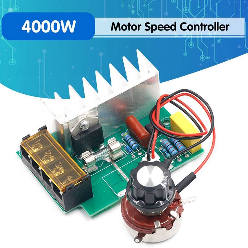 [DCP] 4000W 0-220V AC SCR điều chỉnh điện áp điều chỉnh tốc độ động cơ [VN]