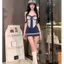 Bộ đồ nữ mùa hè Pure Desire Style Hot Girl Áo buộc dây không tay Sling Tube Top Váy eo cao Bộ đồ hai mảnh