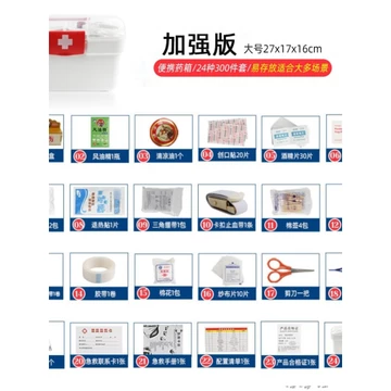 Bộ thuốc di động mới Bộ dụng cụ sơ cứu gia đình Hộp lưu trữ với xe thuốc Trọn bộ đồ dùng sơ cứu Bộ thuốc