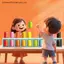 MỚI 1 Bộ Đồ Uống Để Uống Màu Phân Loại Màu Sắc Phù Hợp Với Phân Loại Montessori Giáo Dục Sớm Tư Duy Logic Trẻ Em Xếp Hình Đồ Chơi SKY