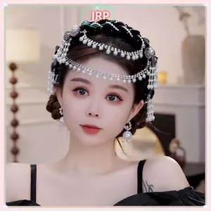 JRP Thời Trang Cô Dâu Cưới Tóc Vòng Phụ Kiện Cho Nữ Hoa Có Thể Tháo Rời Ngọc Trai sel Mũ Đội Đầu Tiệc Lễ Kỷ Niệm Khiêu Vũ Mũ Đội Đầu JRP