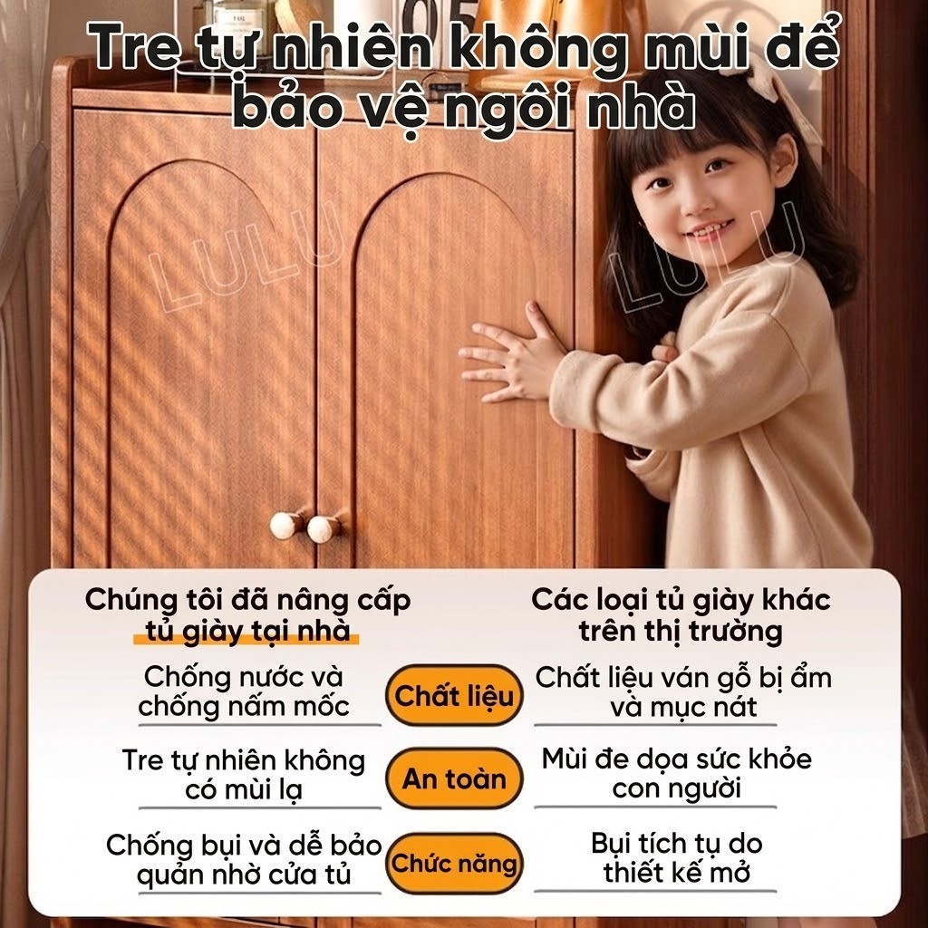 Tủ Đựng Giày Tủ Giày Dép Bằng Gỗ Thiết Kế Nhỏ Gọn Tiết Kiệm Diện Tích Tối Đa Cho Hành Lang Nhà Nhỏ