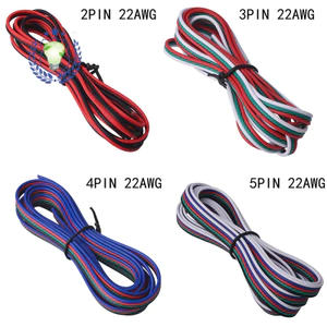 R RSLY Hàng có sẵn Bán buôn Cáp kết nối thanh đèn led RGB 3pin Màu Cáp song song Cáp điện tử Đồng nguyên chất 100m Một cuộn Hàng có sẵn