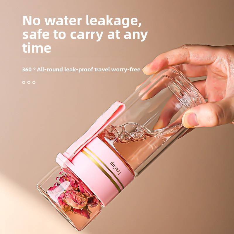 GOAY Trà Thủy Tinh Borosilicate Cao Có Bộ Lọc Thủy Tinh Cốc Tách Trà Kính Cách Nhiệt Hai Lớp Quà Tặng Kinh Doanh VN