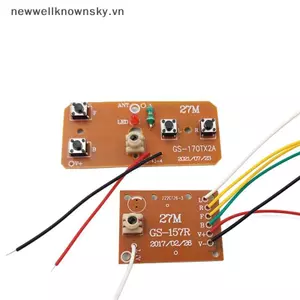 MỚI 4CH RC Điều Khiển Từ Xa Mạch PCB Bộ Thu Phát Bảng RC Phụ Kiện Xe Hơi Có Ăng Ten Hệ Thống Vô Tuyến SKY