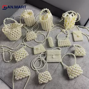 AN.MART 1 Ví đựng tiền xu trẻ em Kawaii Ví ngọc trai cho bé gái Túi đeo chéo công chúa tập đi Ví trẻ em có ngọc trai Túi xách công chúa trẻ em VN