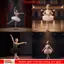 DUSKGLOW Girl Ballet TuTu Dress, Váy ba lê dài tay đính Sequin cho trẻ em, Trang phục khiêu vũ chuyên nghiệp Dây đeo chéo mềm mại Ballerina Váy cổ tích kiểm tra