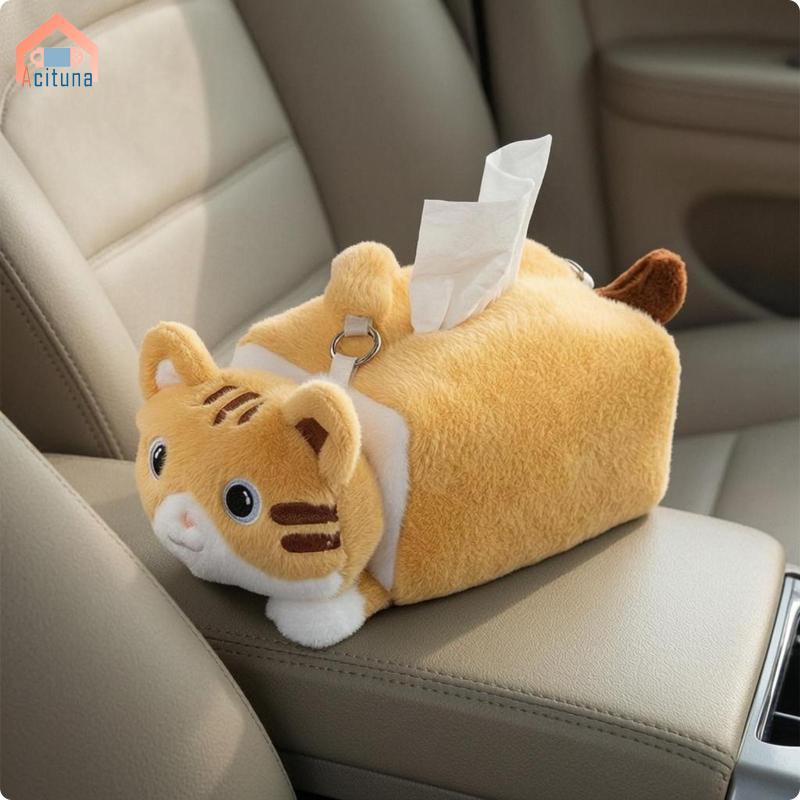 Phim Hoạt Hình Mèo Khăn Giấy Sang Trọng Hộp Đựng Khăn Giấy Dễ Thương Sắp Xếp Cho Ô Tô Để Bàn Phòng Ngủ Sử Dụng Tại Nhà