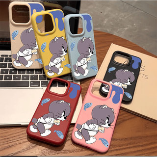 Ốp lưng iPhone cao cấp chống sốc họa tiết da mềm họa tiết Tom - iP X/XS/11/12/13/14/15/16/17/Plus/Pro/Max/Air