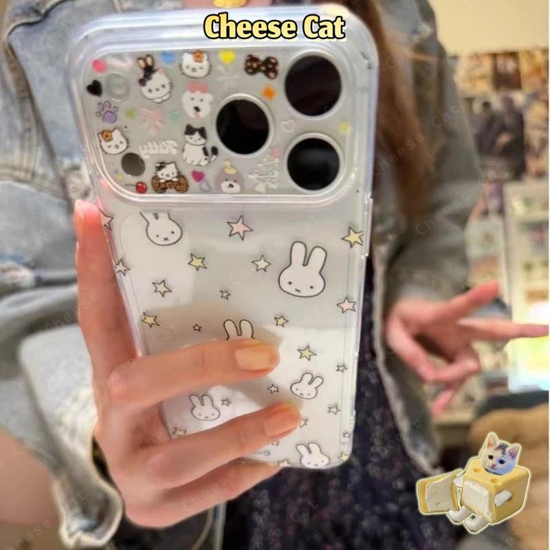 trở thành 17 Pro Max Miff Ốp điện thoại hình thỏ sao cho iPhone 14 15 16 Plus 13 12 11 Pro Max Xs Maz XR