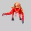 Khủng long đỏ Tyrannosaurus Rex Công viên kỷ Jura Khủng long cao su mềm Chiều dài 22cm