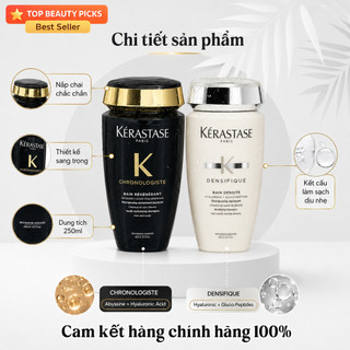 Kérastase Chronologiste Bain Régénérant & Densifique Bain Densité Dầu Gội Phục Hồi Tóc Cao Cấp