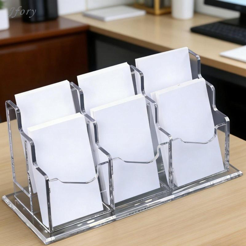 Jfory Rõ Ràng Acrylic Đựng Thẻ Cấp Trình Bày Danh Thiếp Hiển Thị Đứng Tổ Chức Cho Bàn Làm Việc Cuộc Họp Văn Phòng