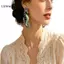 LUImo Cá Tính Tính Khí Kim Cương Nhỏ Giọt Dầu Cá Ngựa Bông Tai Retro Động Vật Bông Tai Dễ Thương Nữ Bông Tai Trang Sức SBS