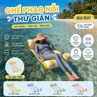 Kì Nghỉ Bơi Ghế Ở Đa Người Biển Năng Võng TẶNG Hơi Lớn Nổi Gấp Cho BƠM Bể Thư Giãn Gọn Giường Phao Dụng Dùng Nằm