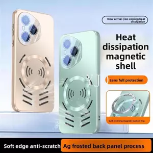 Ốp Lưng Cho Honor 400 Pro Mẫu Mới AG Matte Back Panel Bảo Vệ Ống Kính Từ Tính Tản Nhiệt Thu Hút Từ Tính Vỏ Điện Thoại Chống Rơi