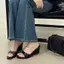 TT 2026 Mùa Hè Phong Cách Mới Bằng Sáng Chế Da Nêm Gót Chân Đế Dày Flip-Flops Phù Hợp Với Giày Sandal Cao Gót Thoải Mái Dép