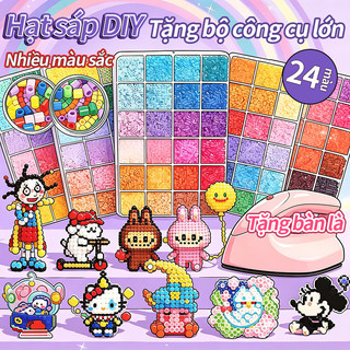Bộ hạt xếp hình DIY 2.6mm đồ chơi sáng tạo handmade kèm bàn ủi an toàn cho bé sinh nhật quà tặng hot