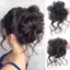 JRP Tổng Hợp Tóc Bun Chignon Lộn Xộn Xoăn Kẹp Tóc Co Giãn Scrunchy Giả Tóc Miếng Cho Nữ Kẹp Tóc JRP