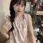 Đầm dây buộc hoa nữ mùa hè Phong cách nhẹ nhàng Tính khí không đều Niche Slimer Look Váy dài chữ A