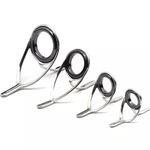 ECK 4 Cái / bộ Câu Cá Thép Không Gỉ Sửa Chữa Bộ Cần Câu Hướng Dẫn Vòng Đầu Câu Cá Vòng Tròn Vòng Hướng Dẫn Mắt Vòng Dây Vòng HOT
